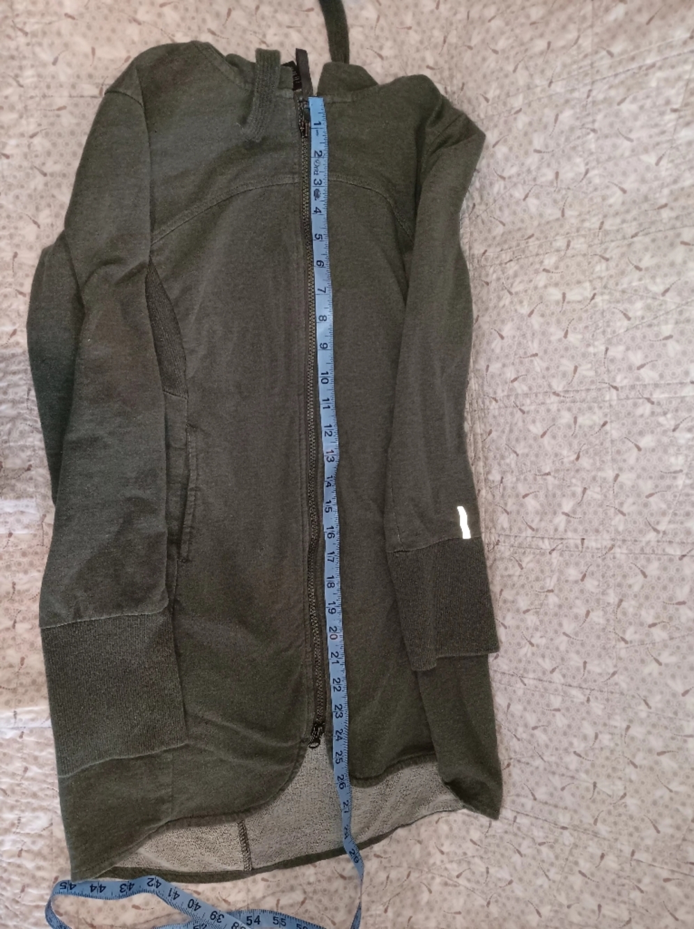 Mondetta Olive Green Hooded Zip Utility Hoodie - Picture 5 of 9